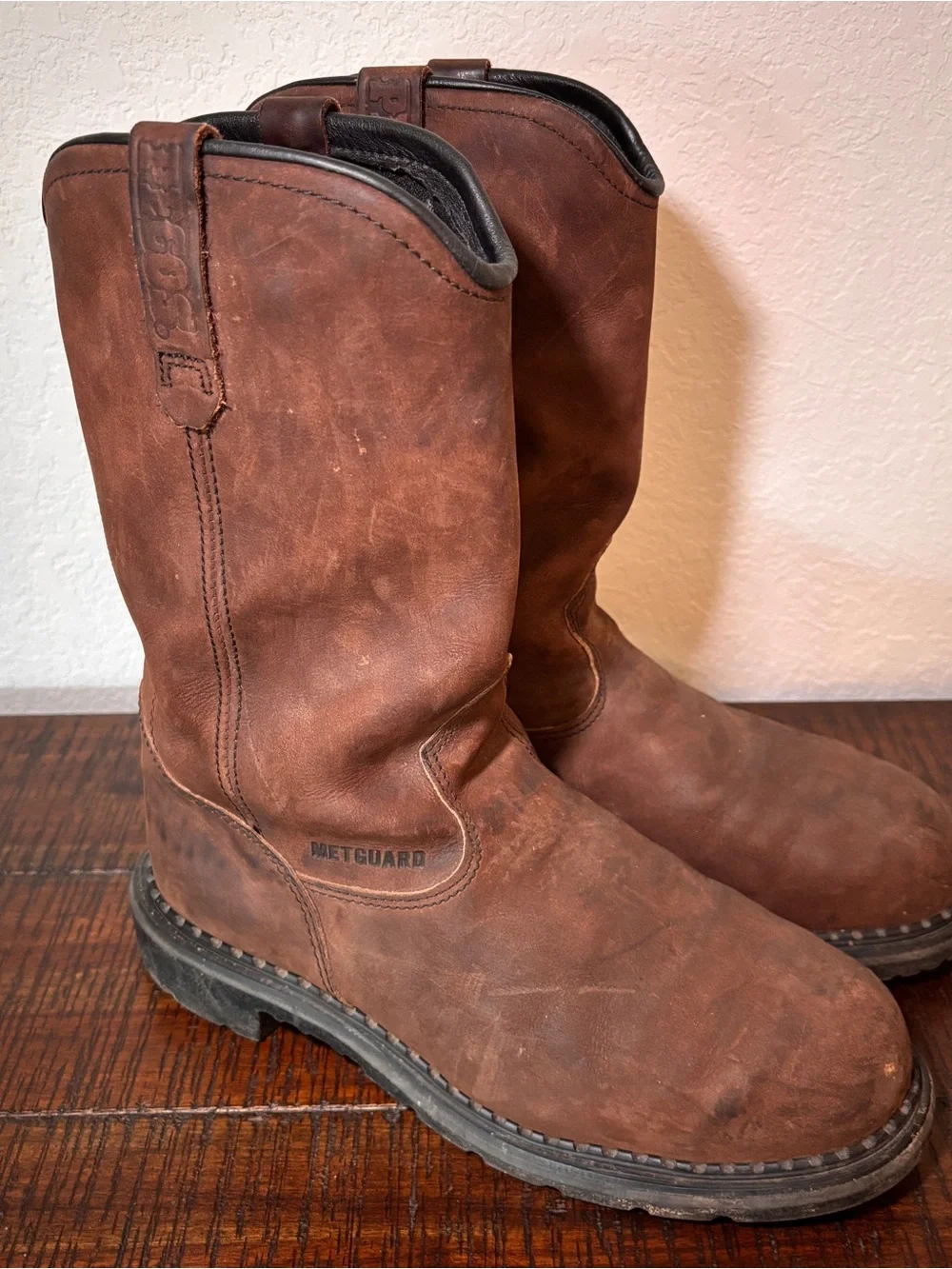 Red Wing Supersole Waterproof Steel Toe Metguard Pull-On Work Boots 8.5